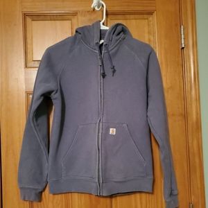 Womens carhartt zip up hoodie sweatshirt
